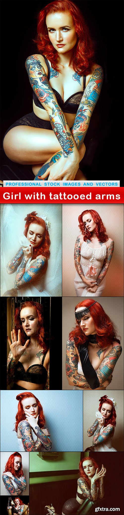 Girl with tattooed arms - 10 UHQ JPEG