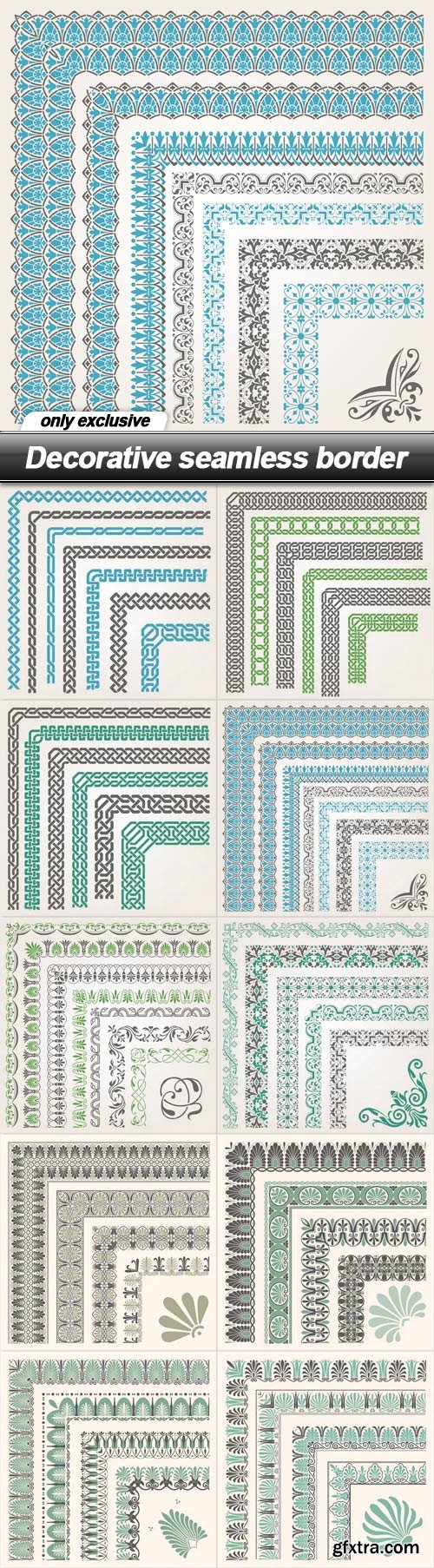 Decorative seamless border - 10 EPS