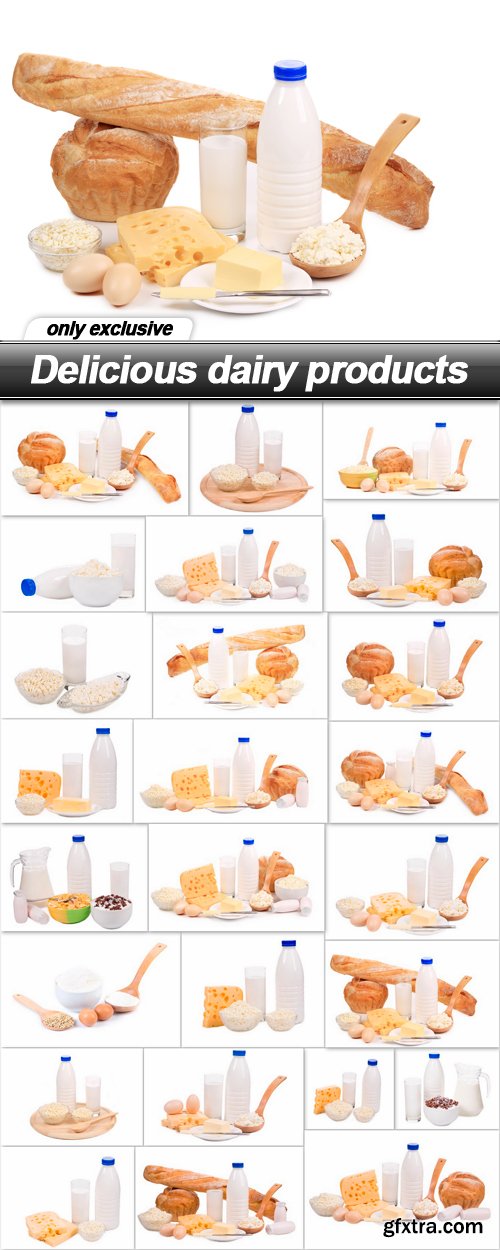 Delicious dairy products - 25 UHQ JPEG