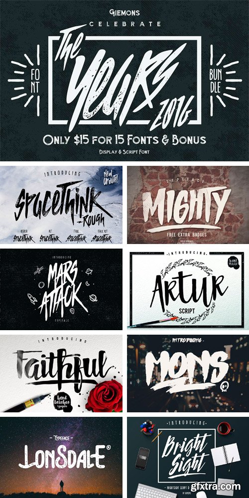 CM 1108902 - The Years 2016 - Font Bundle