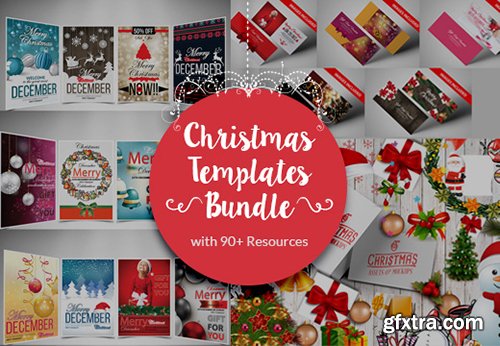 Christmas Templates Bundle with 90+ Resources