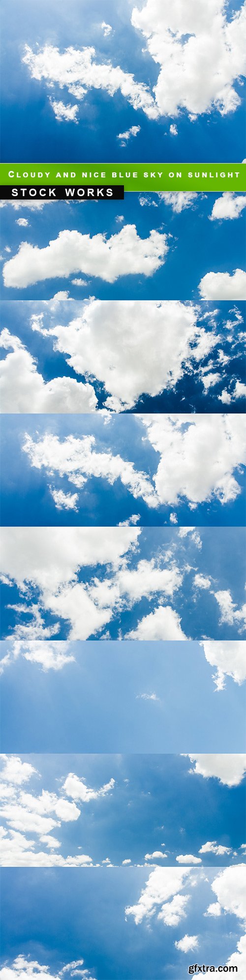 Cloudy and nice blue sky on sunlight - 7 UHQ JPEG