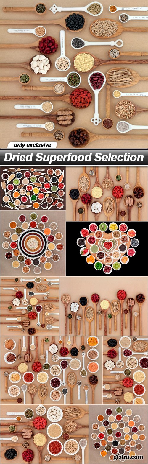 Dried Superfood Selection - 10 UHQ JPEG