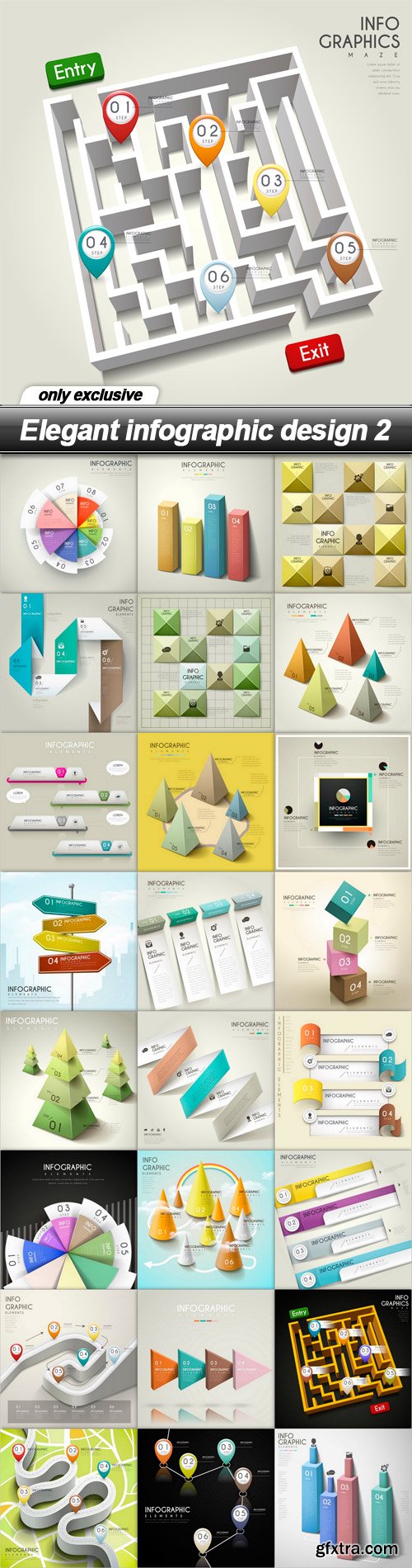 Elegant infographic design 2 - 25 EPS