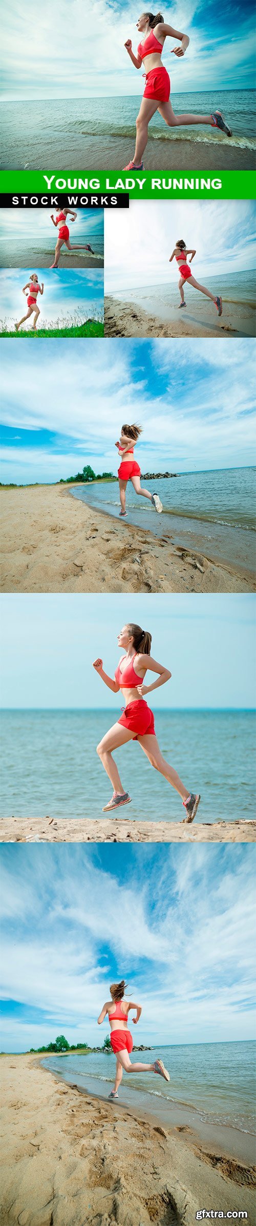 Young lady running