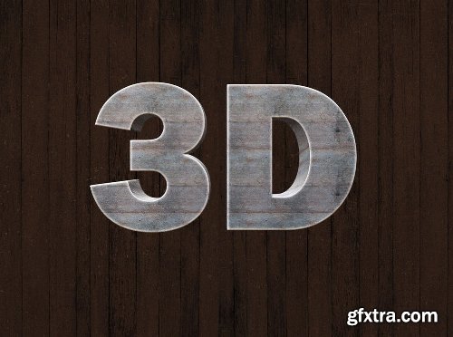 3D Text Mockup Kit