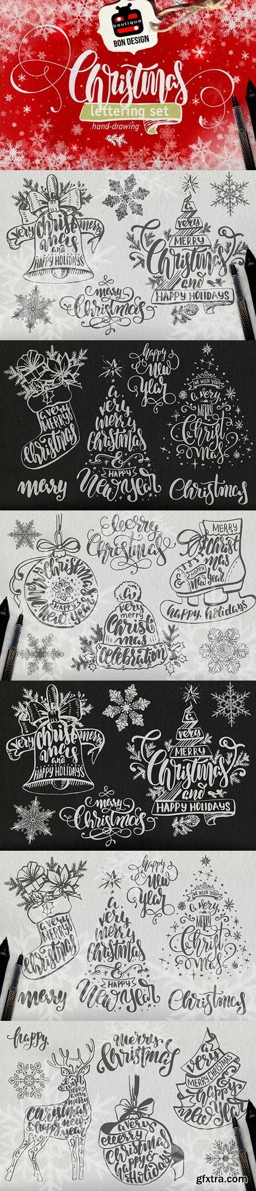 CM - SET of xmas Lettering 1046977