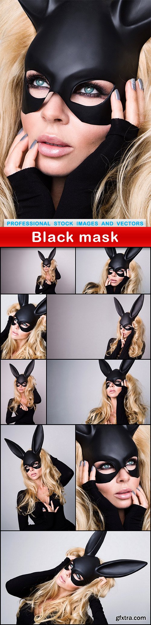 Black mask - 10 UHQ JPEG