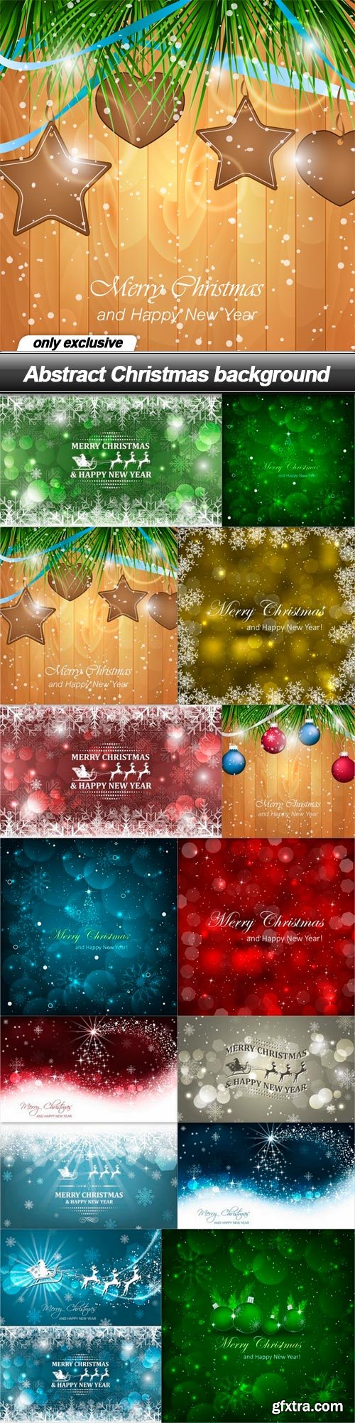 Abstract Christmas background - 15 EPS