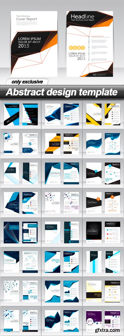 Abstract design template - 25 EPS