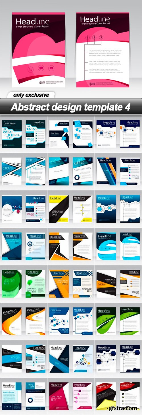 Abstract design template 4 - 25 EPS