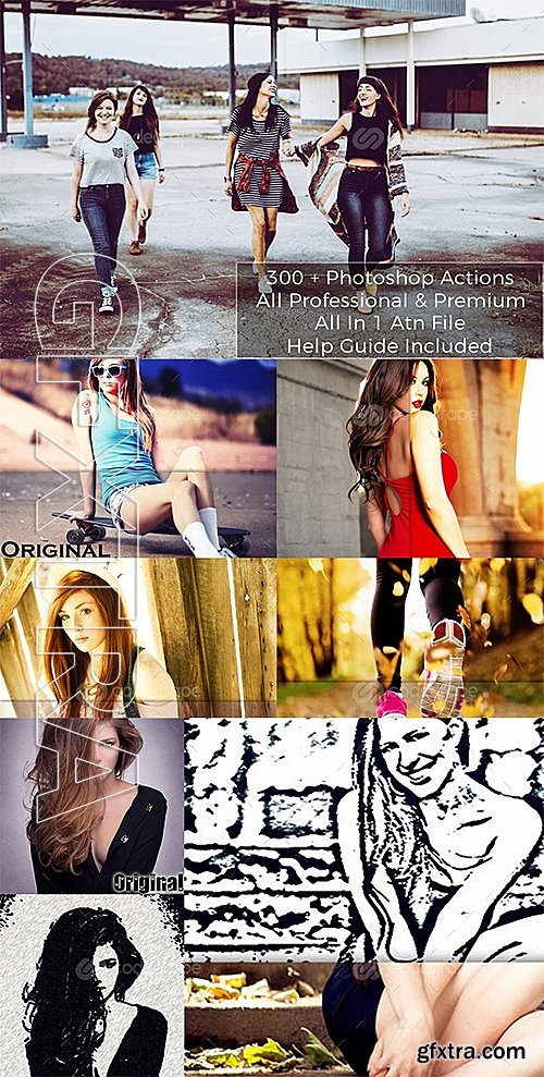 300 Premium Photoshop Actions 10716