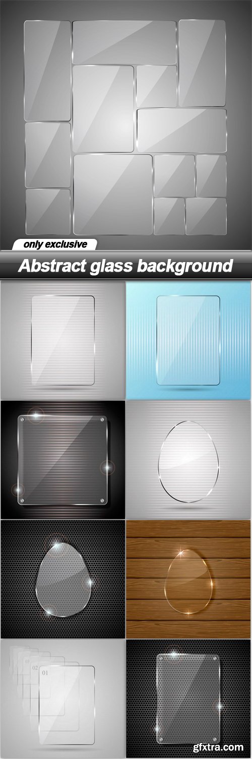 Abstract glass background - 9 EPS