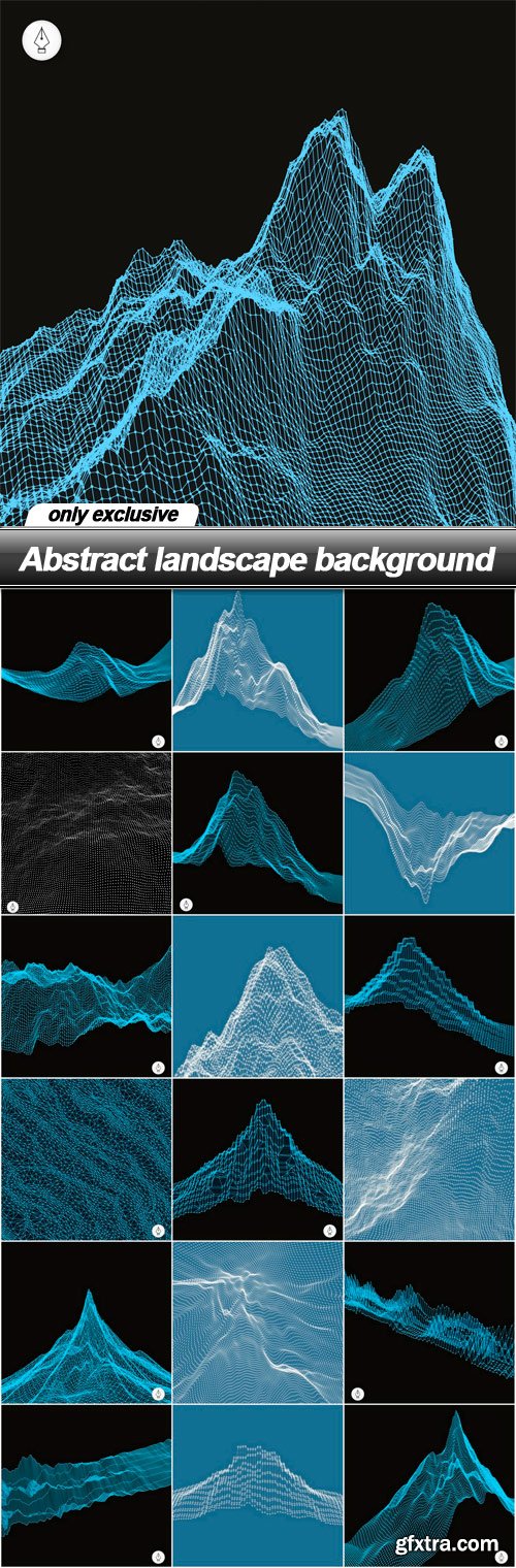 Abstract landscape background - 19 EPS