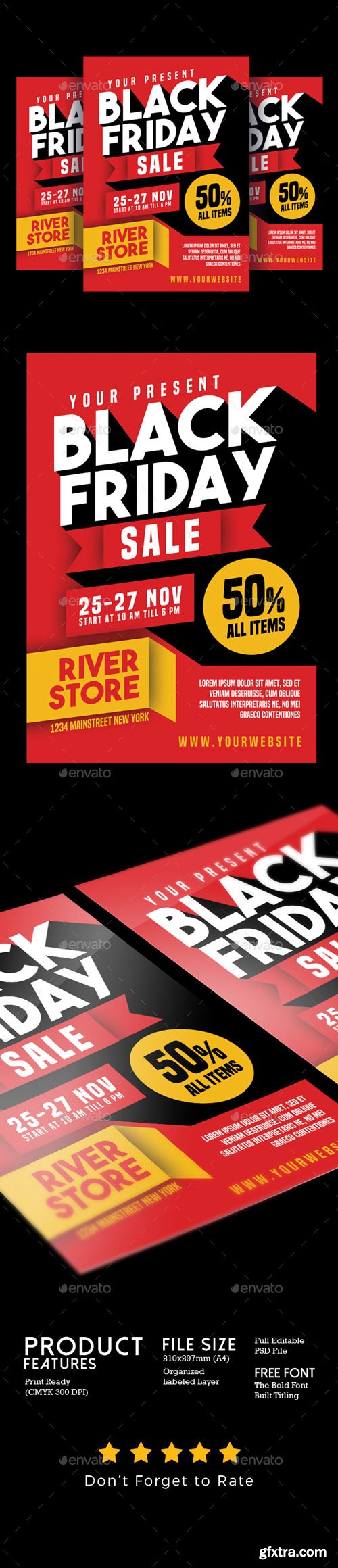 GraphicRiver - Black Friday Sale Flyer - 18575747