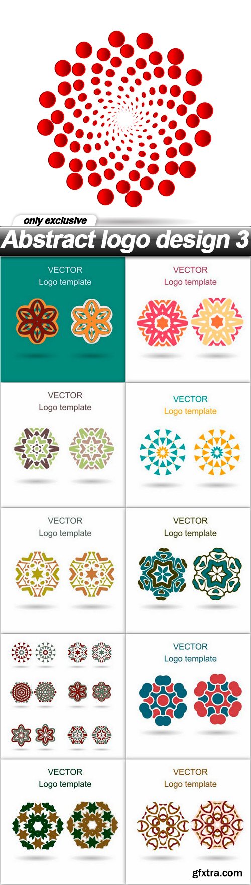 Abstract logo design 3 - 11 EPS