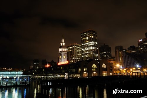 Collection of night city evening lantern light marina quay river 25 HQ Jpeg