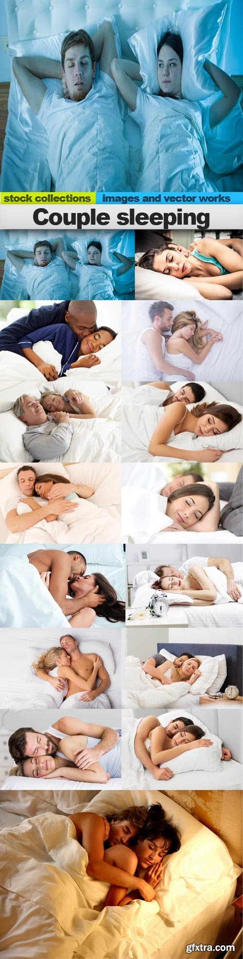 Couple sleeping, 15 x UHQ JPEG