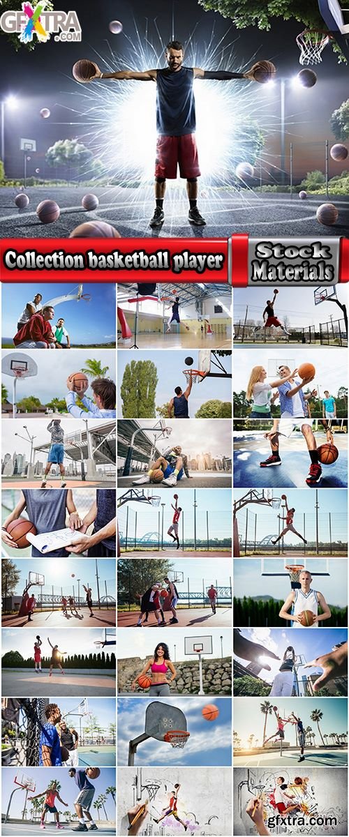 Collection basketball player basket ball sports field 25 HQ Jpeg