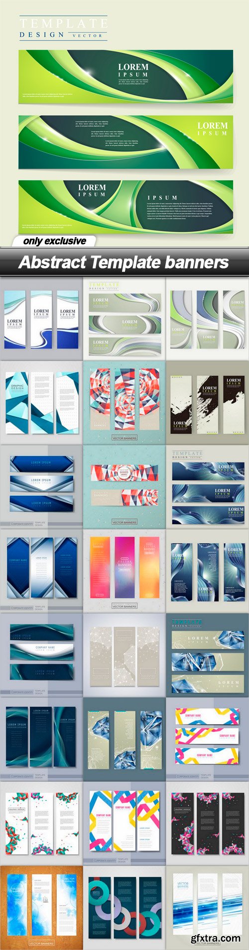 Abstract Template banners - 25 EPS