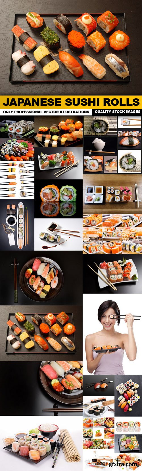 Japanese Sushi Rolls - 25 HQ Images