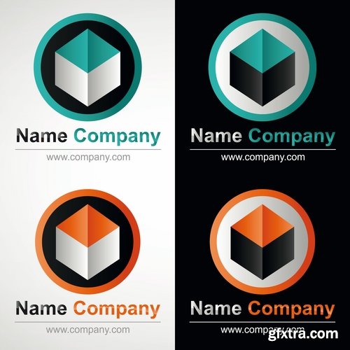 Collection logo icon web design element site 33-25 EPS