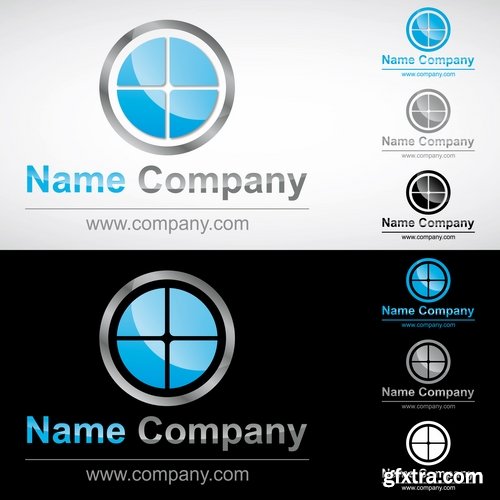 Collection logo icon web design element site 33-25 EPS