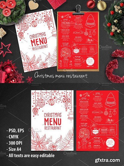 CM - Food menu, restaurant flyer 20 406304