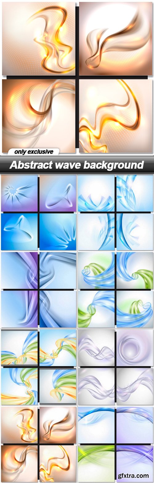 Abstract wave background - 8 EPS