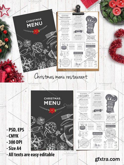 CM - Food menu, restaurant flyer 24 418299