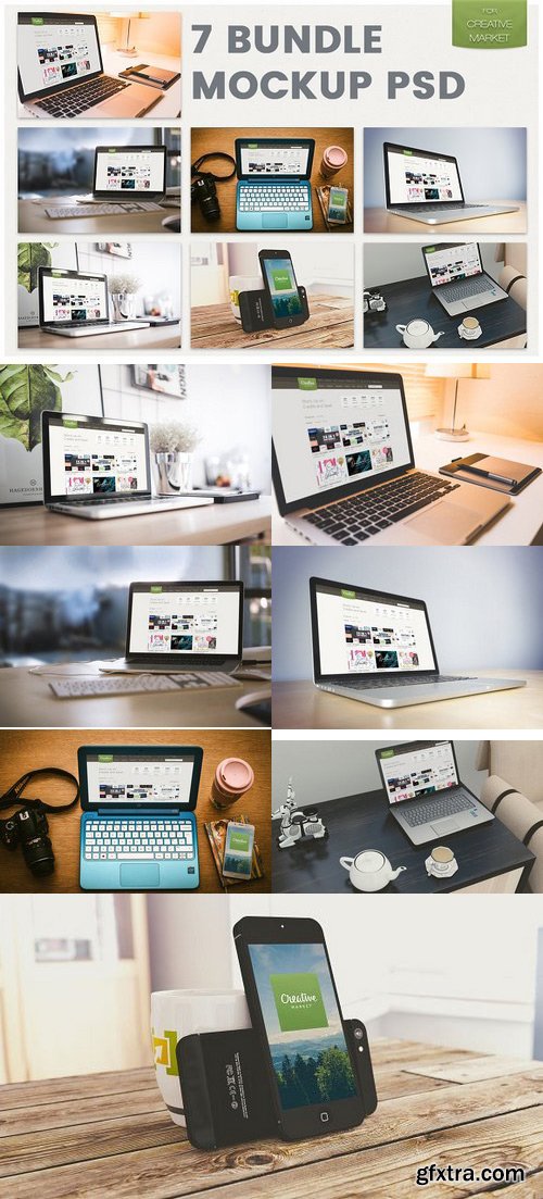 CM - 7 mockup bundle psd 1095550