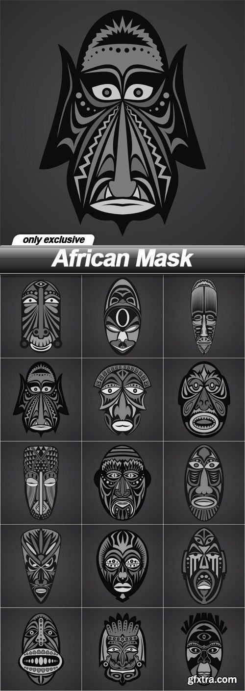 African Mask - 15 EPS