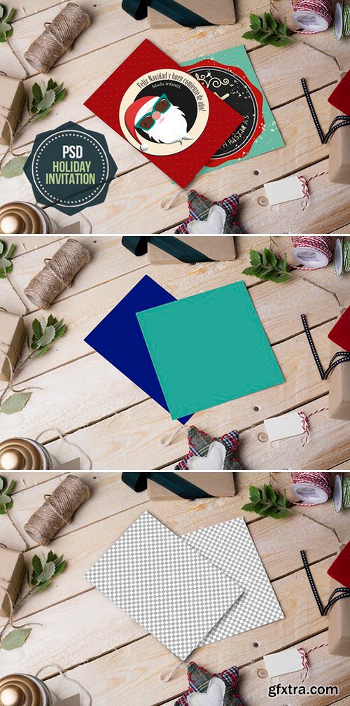 CM - Xmas-Holidays letter mockup-PSD 423502