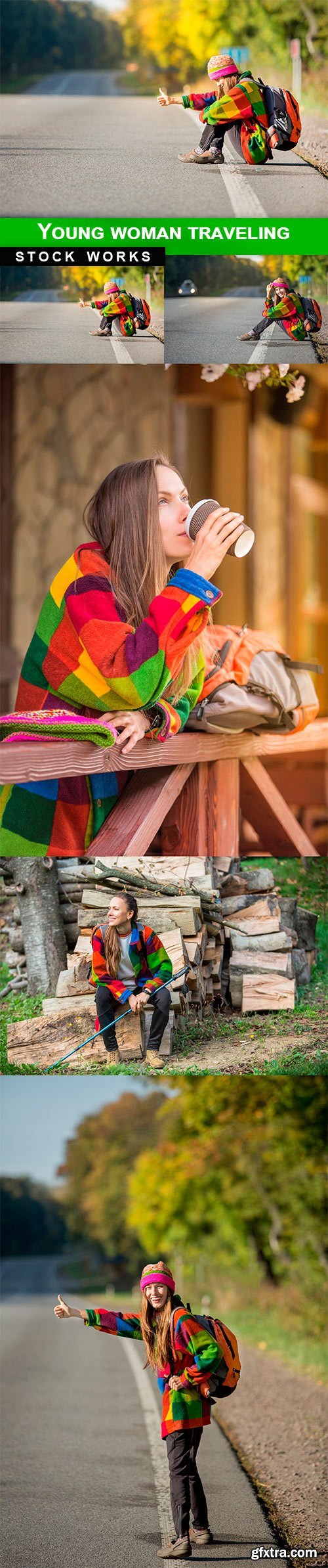 Young woman traveling