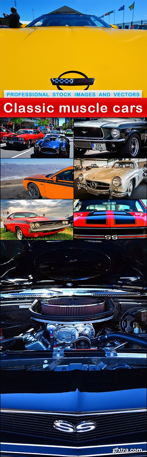 Classic muscle cars - 8 UHQ JPEG