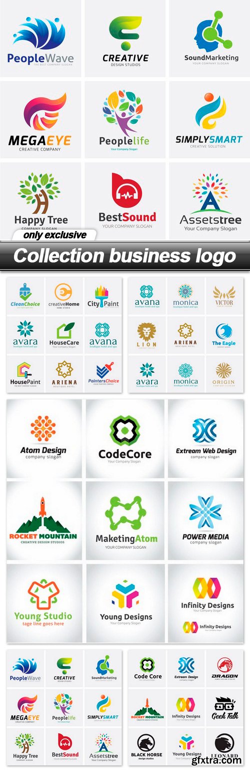 Collection business logo - 5 EPS