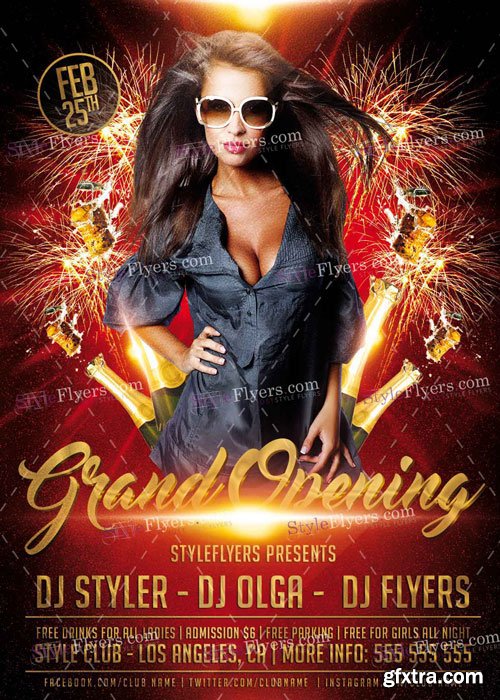 Grand Oppening V17 PSD Flyer Template