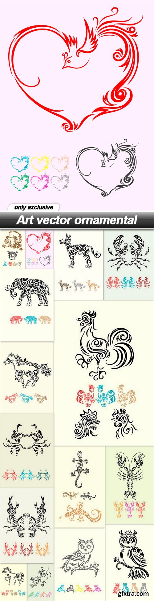 Art vector ornamental - 15 EPS