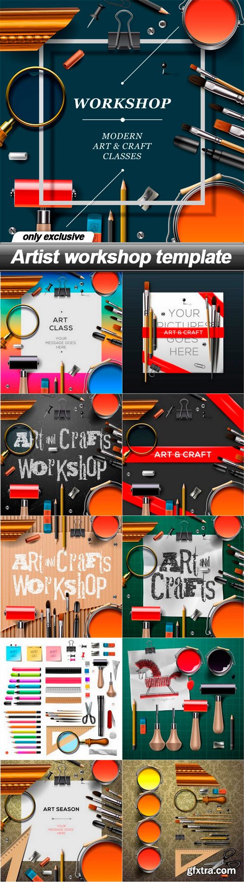 Artist workshop template - 11 EPS