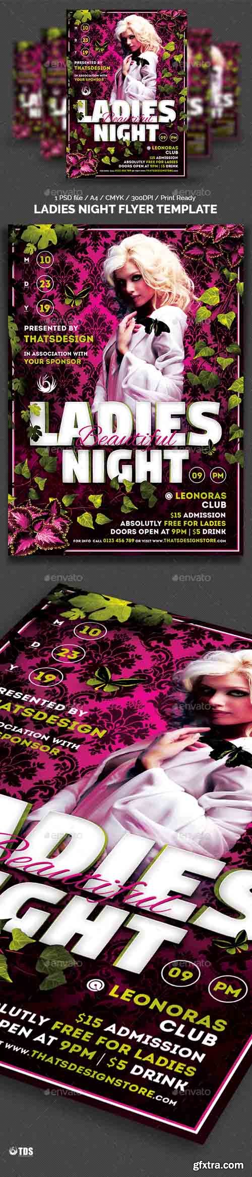 GR - Beautiful Ladies Night Flyer Template 7743064