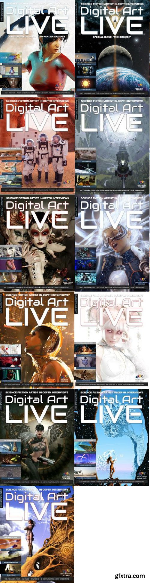 Digital Art Live - 2016 Full Year Issues Collection