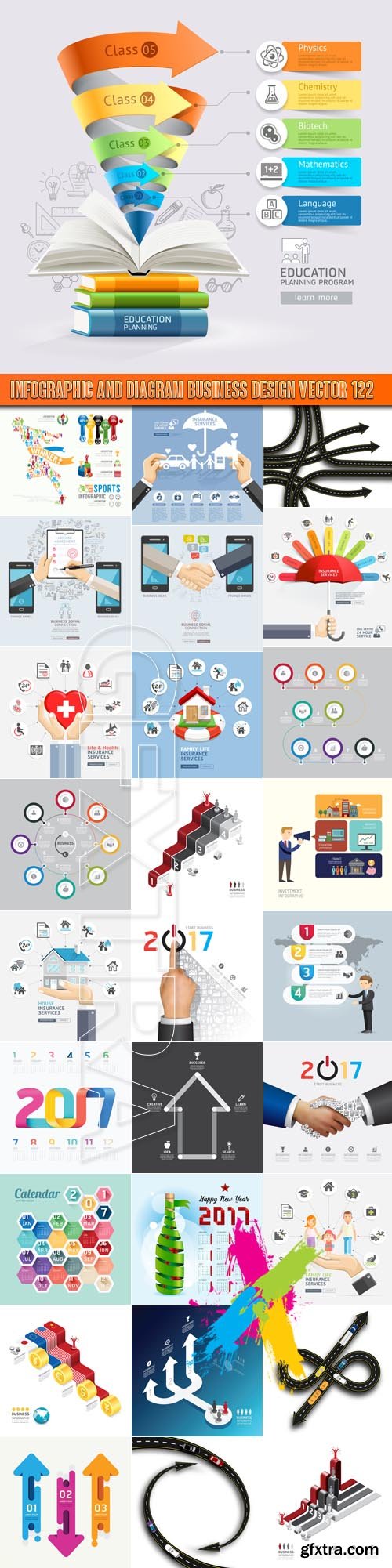 Infographic and diagram business design vector 122