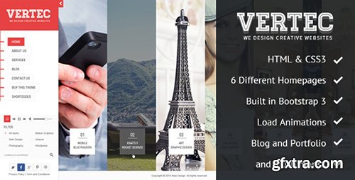 ThemeForest - Vertec - Creative Portfolio Template (Update: 28 June 15) - 7332055