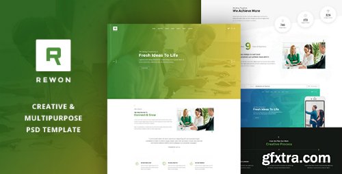 ThemeForest - REWON - Multipurpose PSD Template 18852930