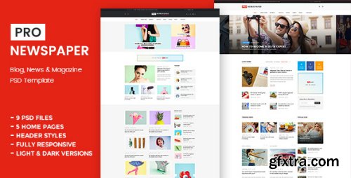 ThemeForest - Pro Newspaper - Multipurpose News PSD 18674640