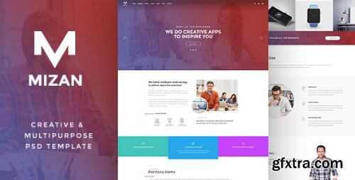 ThemeForest - MIZAN - Creative & Multipurpose PSD 18404629