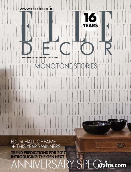 Elle Decor India - December 2016 - January 2017