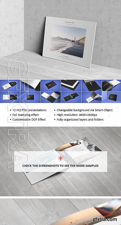 GraphicRiver - A4 Landscape Brochure Mock-Up 12135636