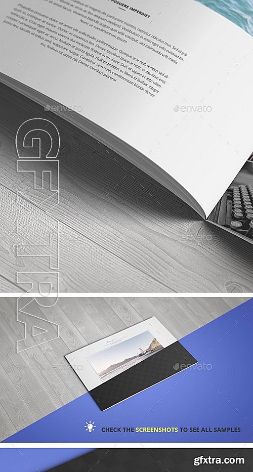 GraphicRiver - A4 Landscape Brochure Mock-Up 12135636