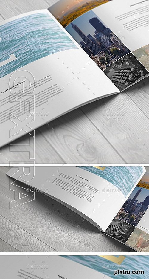 GraphicRiver - A4 Landscape Brochure Mock-Up 12135636